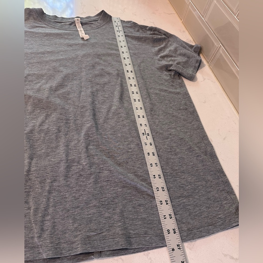 Lululemon ALL YOURS TEE Size 10 Heather Gray T Shirt Women - Picture 7 of 8
